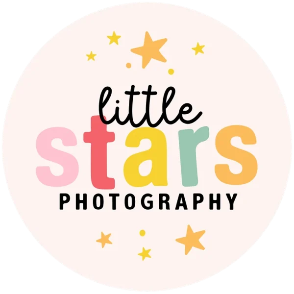 Little Stars Photography colour logo with multicoloured text and star accents.