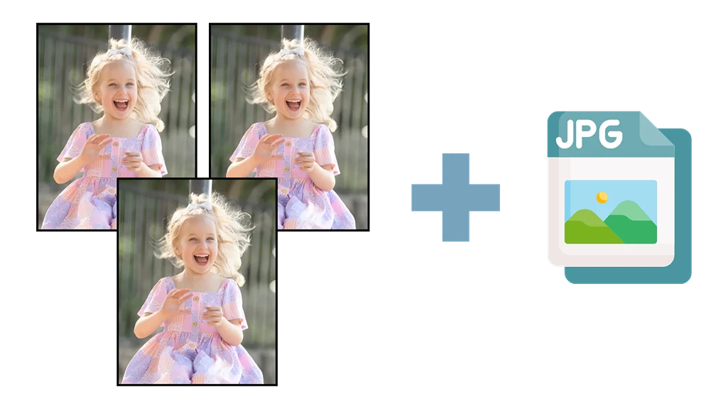 Three image school photo pack with bonus digital file