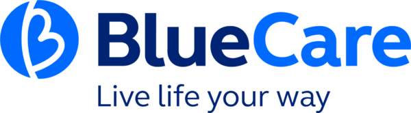 BlueCare logo for community fundraising and partnership support